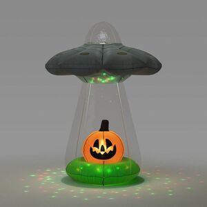 Hyde and EEK! Boutique - 6' Alien Ship and Jack Airblown Inflatable Hallowe Gray